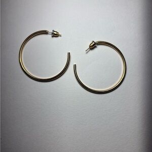 Thin Gold Hoop Earrings